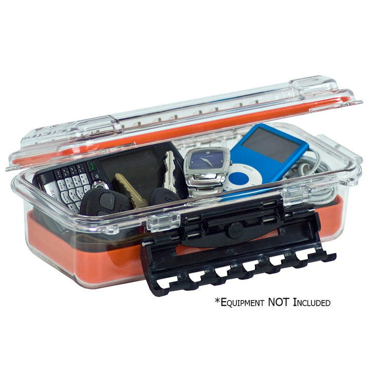 Plano Plano Waterproof Polycarbonate Storage Box - 3500 Size - Orange/Clear Outdoor