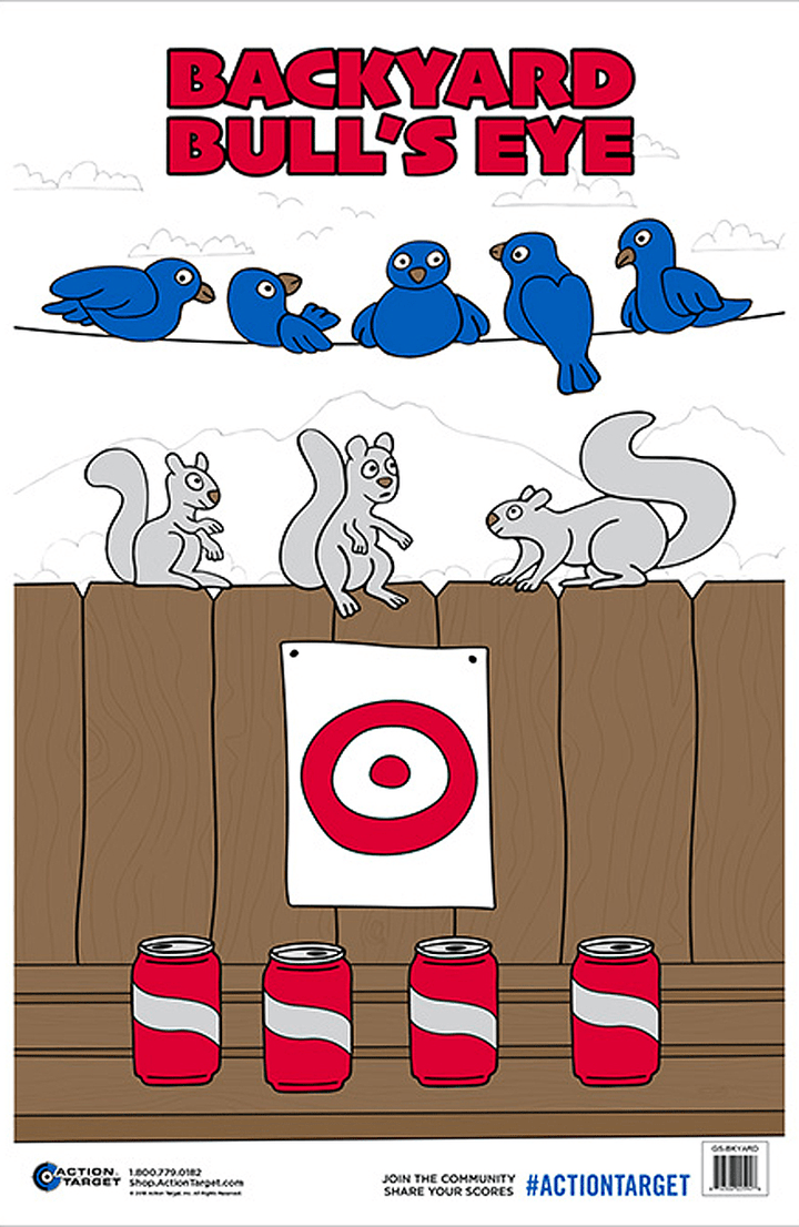 ACTION TARGET INC Action Target Inc Action, Action Gsbkyard100 Backyard Bullseye 100 Bx Shooting
