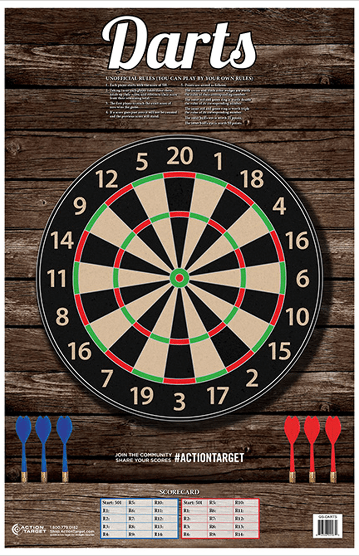 ACTION TARGET INC Action Target Inc Action, Action Gsdarts100 Darts 100 Bx Shooting