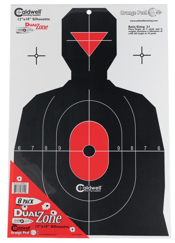 Caldwell Caldwell Silhouette, Cald 308214 Silhouette Dual Zone 8pk Shooting