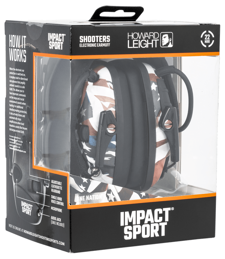 Howard Leight Howard Leight Impact Sport, How R02530 Impact Sport One Nation Elec Earmuff Shooting