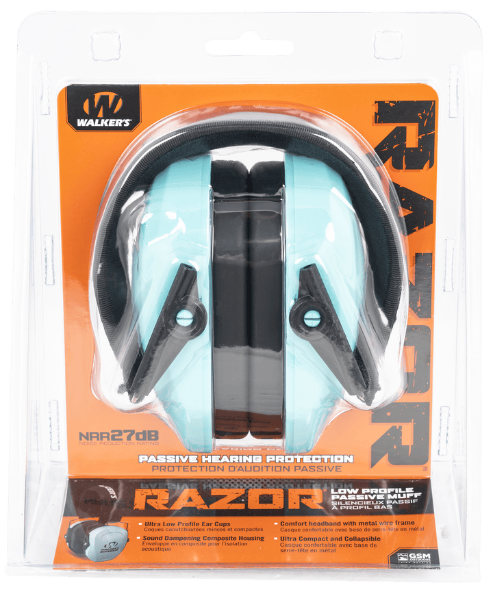 Walkers Game Ear Walkers Game Ear Razor, Wlkr Gwp-rsmpas-tl Razr Pro Passive Teal Shooting