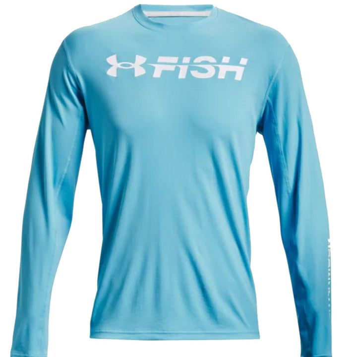 Under Armour Under Armour Mens Iso-Chill Shorebreak Gradient Long Sleeve Fresco Blue / Small