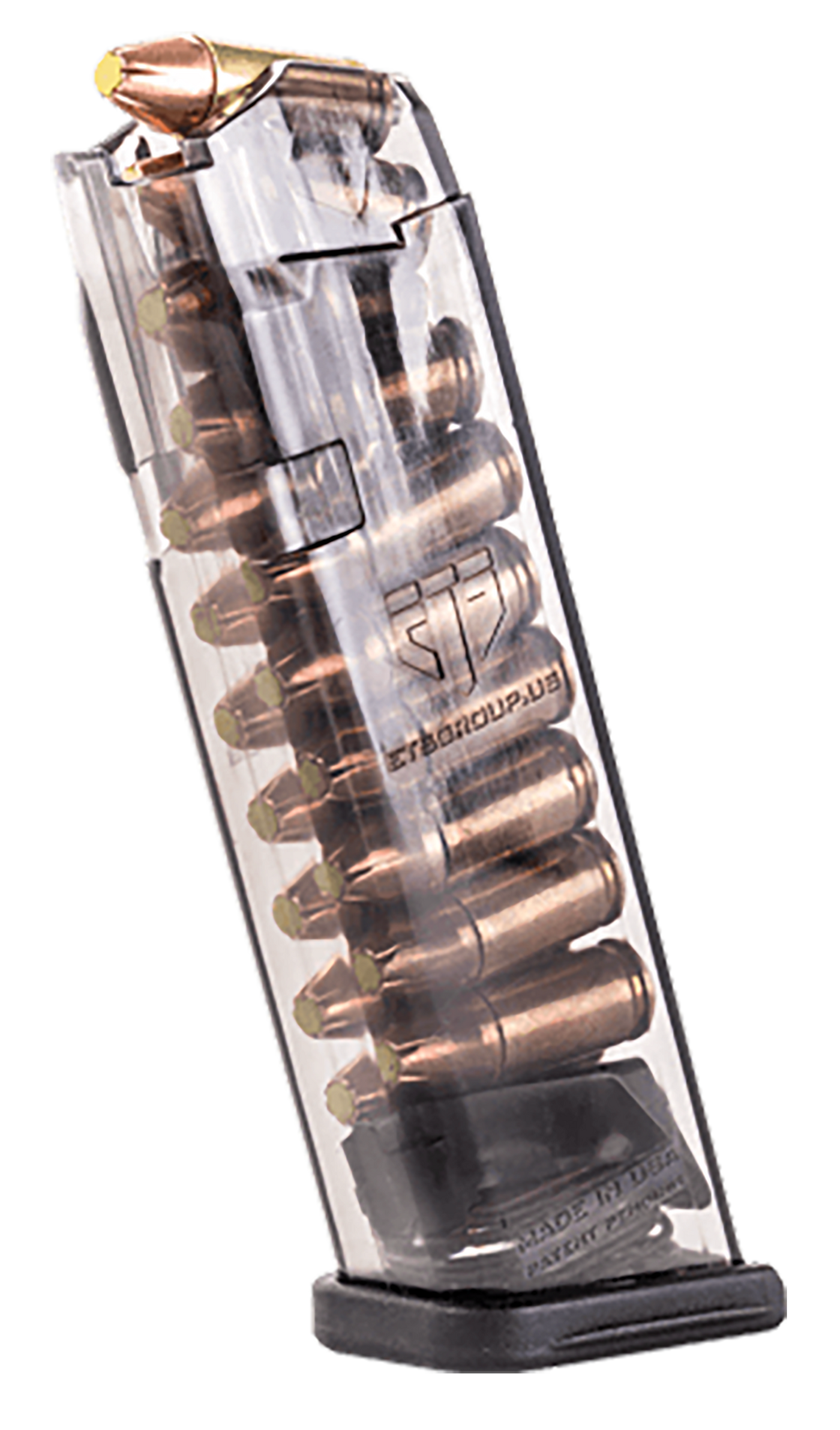 Ets Glock Magazine Smoke Fits 17,18,19,19x,26,34,45 9mm 17 Rd.