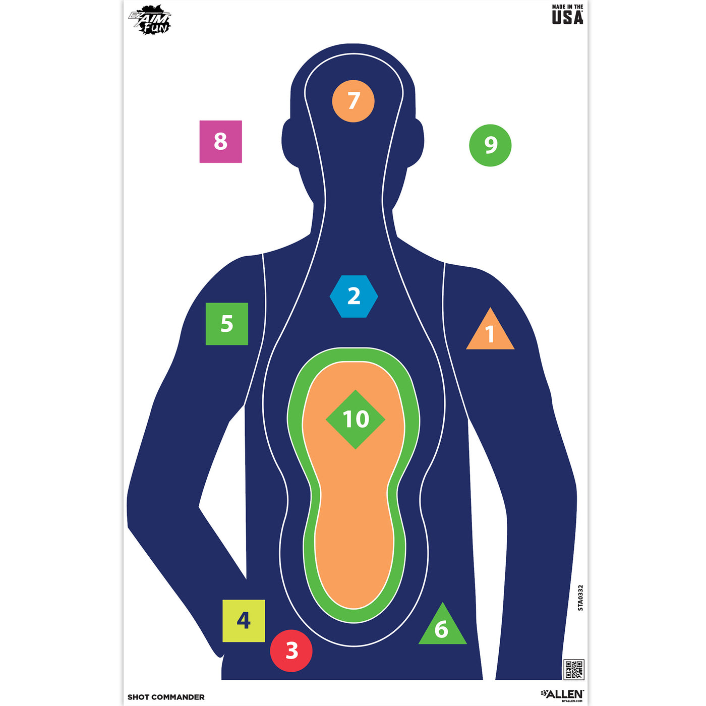 Allen Ez Aim 23x35 Sht Com Silh 3pk