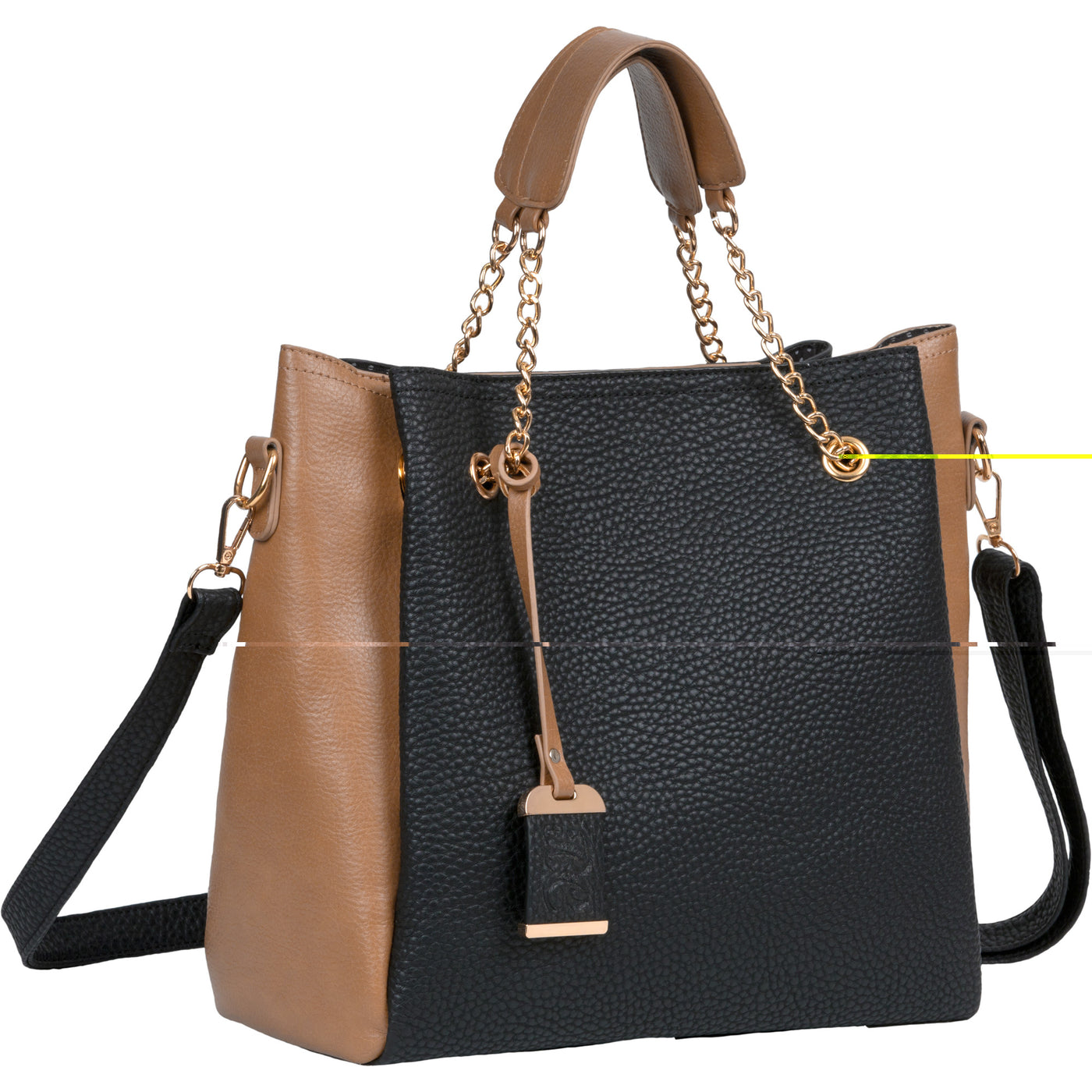 Bulldog Concealed Carry Purse - Tote Style Black & Tan