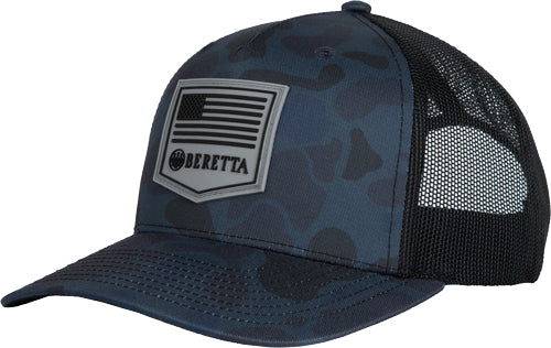 Beretta Cap Pm Trucker R 112 - Rubber Patch Blue Duck Camo