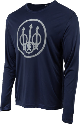 Beretta T-shirt Ls Vintage - Trident Large Navy Blue