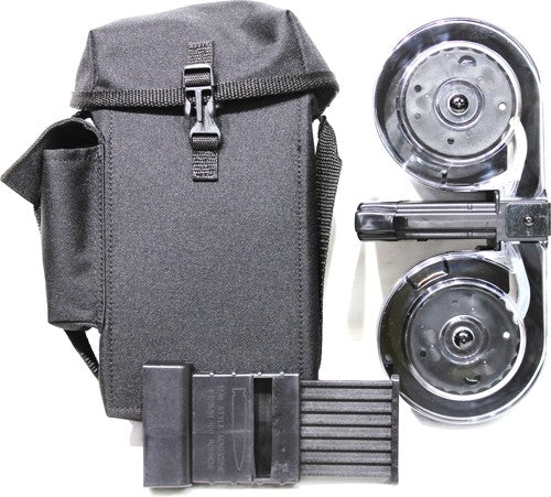 Iver Johnson Magazine Ar15 - .223 100rd Drum Blk/clear Poly