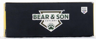 Bear & Son India Stag Bird & - Trout 3" W/leather Sheath Usa