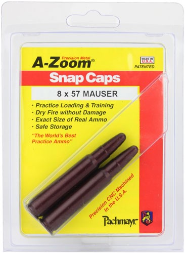 A-zoom Metal Snap Cap 8x57 - Mauser 2-pack