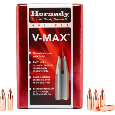 Hornady V-max Bullets 6.5mm .264 95 Gr. V-max 100 Box