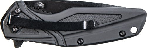 S&w Knife Black Rubber 3" Blk - Oxide Blade W/pocket Clip