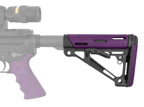 Hogue Ar-15 Collapsible Stock - Purple Rubber Mil-spec