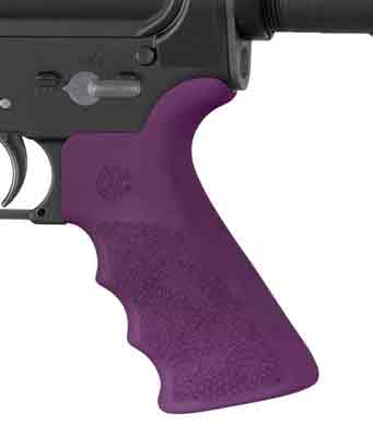 Hogue Ar-15 Beavertail Grip - W/finger Grooves Purple