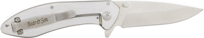 Bear & Son Stainless Liner - Lock 2.78" W/clip Stainless