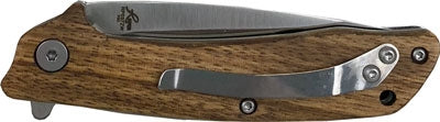 Abkt Roper Jr. Outlaw 3" Ball - Bearing Folder Zebrawood Hndls