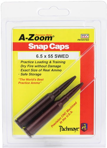 A-zoom Metal Snap Cap 6.5x55 - Swedish Mauser 2-pack