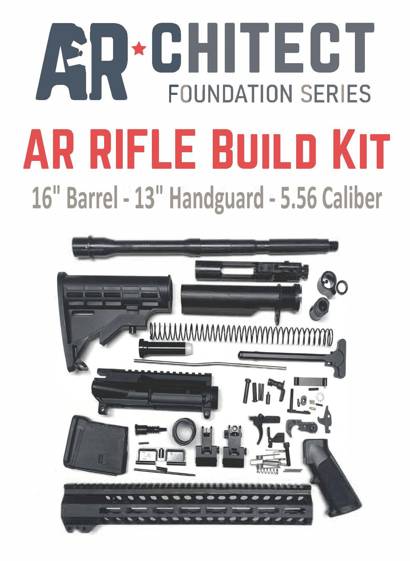 Bowden Tactical Ar Rifle Build Kit, Bowden J27113       Ar Rifle Build Kit 13" Hg