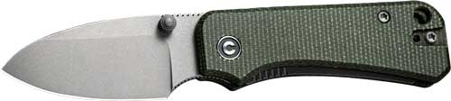 Civivi Knife Baby Banter 2.34" - Green Micarta/gray Stnwsh
