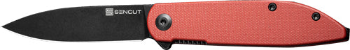 Sencut Knife Bocll Ii 2.96" - Burgundy G10/black Liner Lock