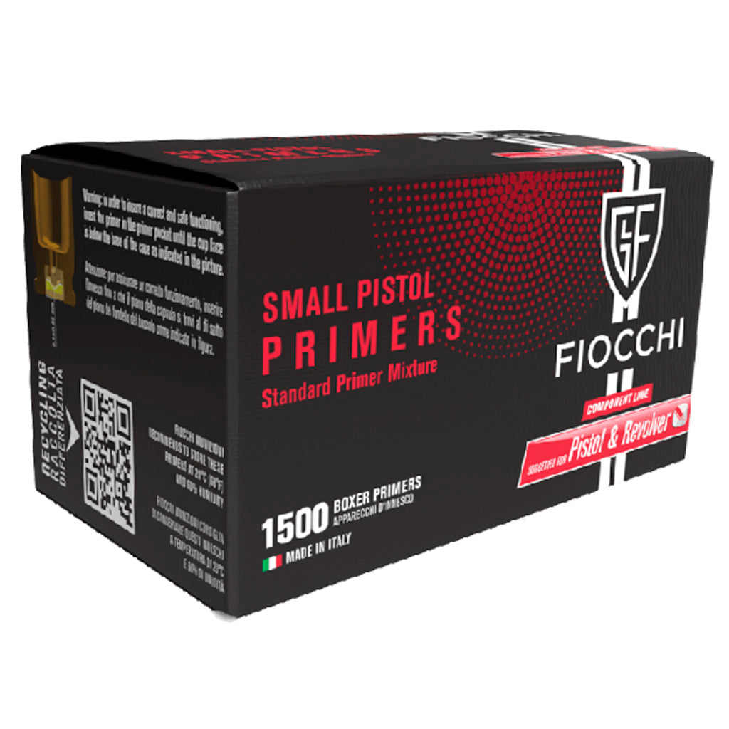 Fiocchi Small Pistol Primers 1500 Rd.