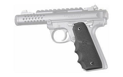 Hogue Ruger 22 45 MKIV Rubber Grip with Finger Grooves Black