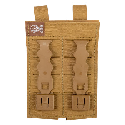 Grey Ghost Double Pistol Magna - Mag Pouch Laminate Coyote Brn