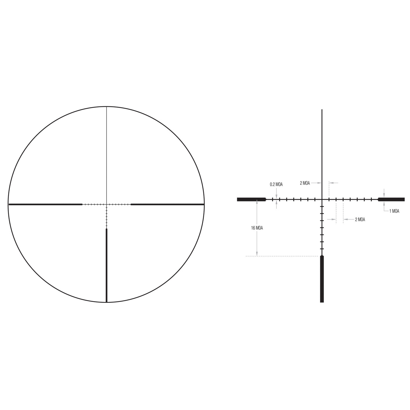 Trijicon Ascent 3-12x40 30mm - Bdc Target Matte Black