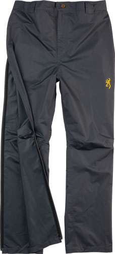 Bg Kanawha Rain Pant Large - Carbon Gray W/leg To Waist Zpr