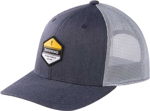 Browning Cap 720 Mesh Snapback - Hex Patch Navy/white Osfm