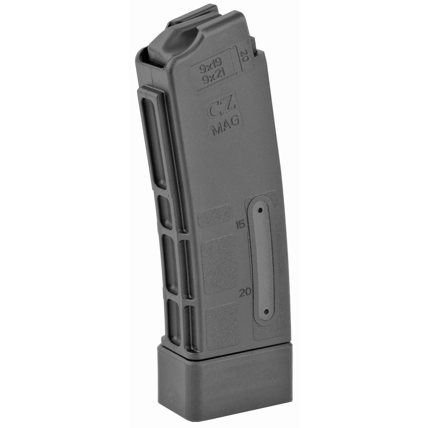 Cz Magazine Scorpion 9mm Luger - 20rd Black With Window !