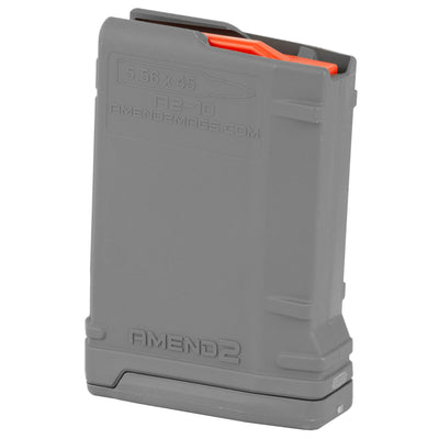 Amend2 Ar-15 Magazine 5.56x45 - 10 Rd Polymer Gray
