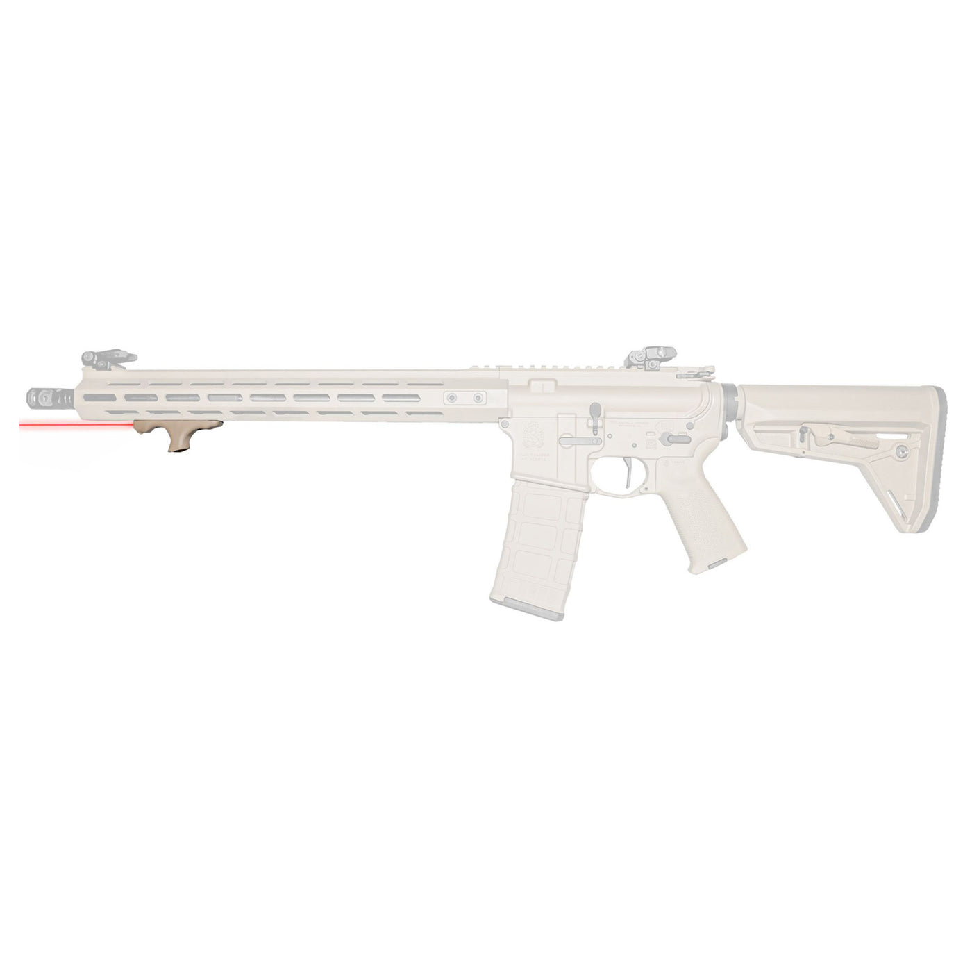 Viridian Laser Handguard Hs1 - Red W/hand Stop M-lok Fde