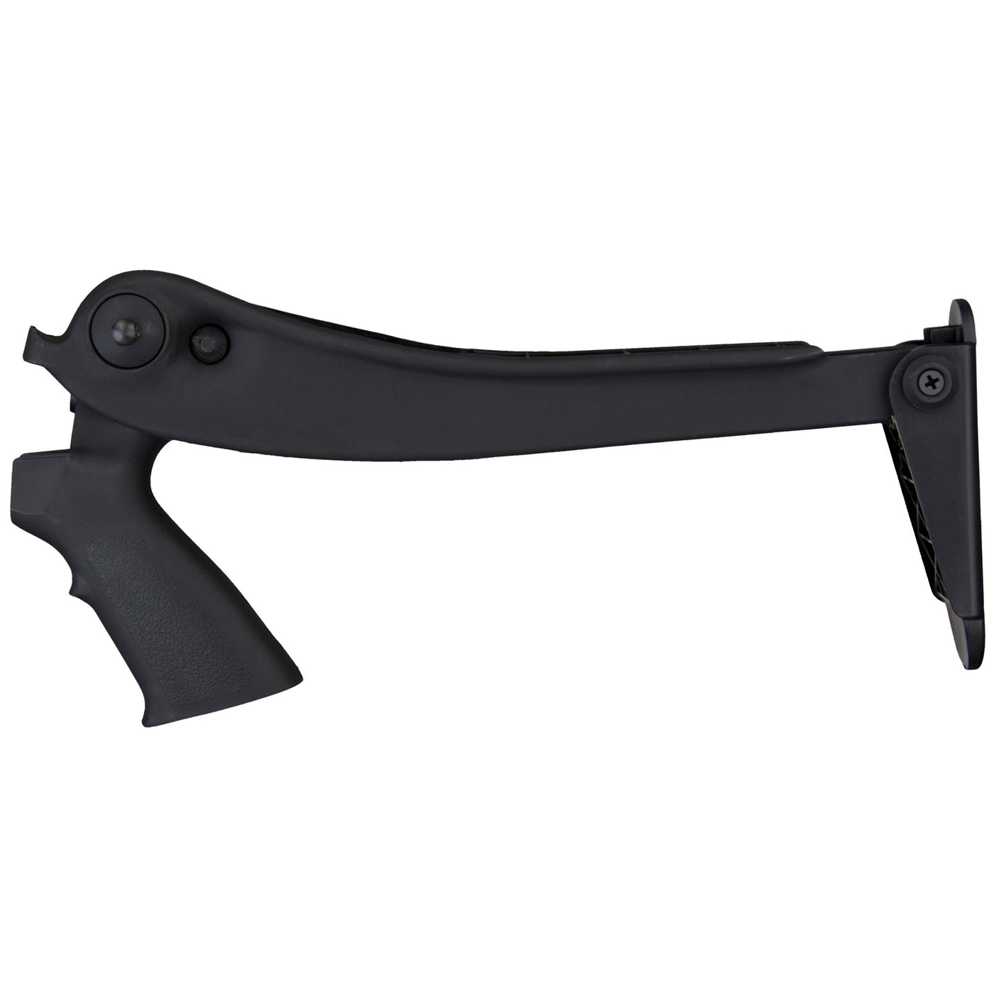 Adv. Tech. Stock Shotgun 12ga. - Pumps Top Folding Black Syn
