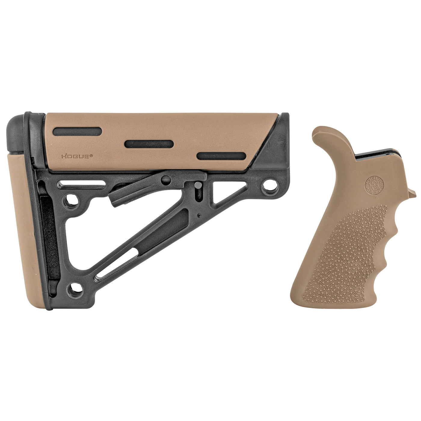 Hogue AR15 M16 Kit Grip and Collapsible Buttstock Dark Earth