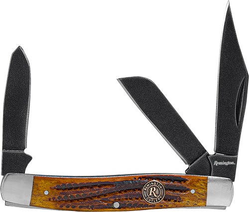 Remington Cutlery Back Woods - 4" Stockman Bone/s-washed