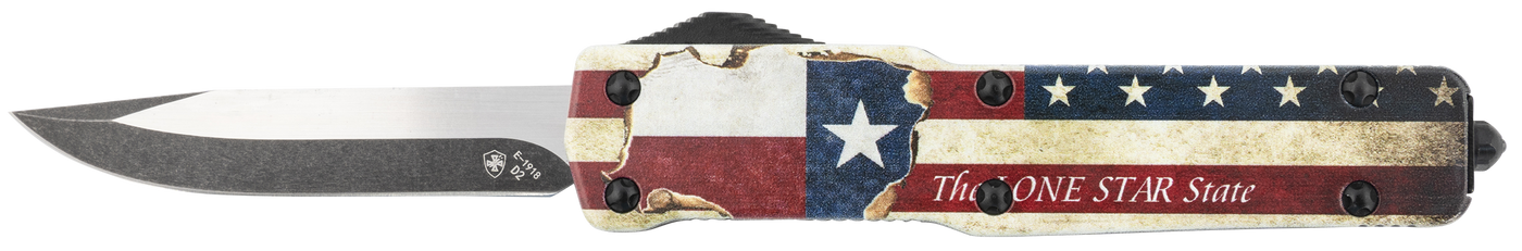 Templar Knife Premium, Temp Mztx321  Slim Zinc Texan Drop Black D2