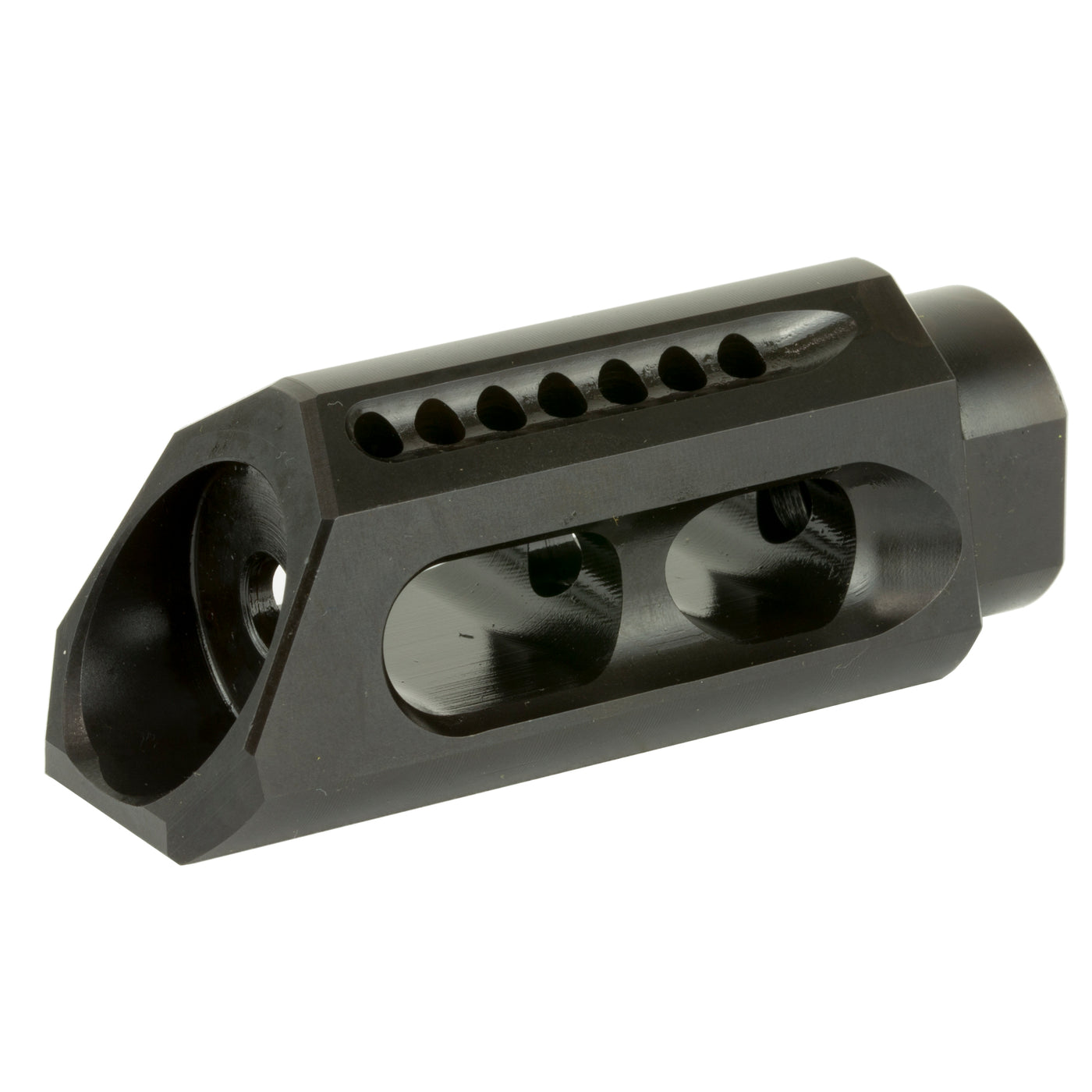 Yhm Slant Muzzle Brake/comp - 5.56mm For 1/2x28 Threads