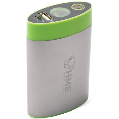 Hme Hand Warmer W/ Built In Flashlight And Charger Bank