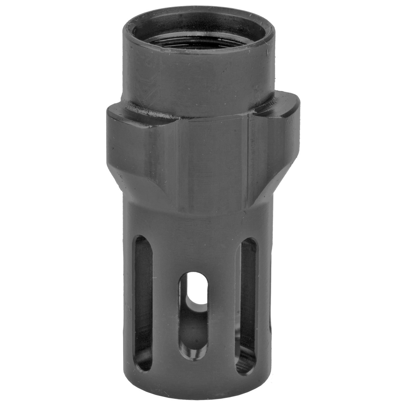 Angstadt Flash Hider 3-lug - 9mm 1/2x36 Tpi Black