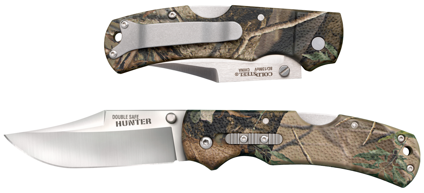 Cold Steel Double Safe, Cold Cs-23je   Double Safe Hunter Camo 3.5"