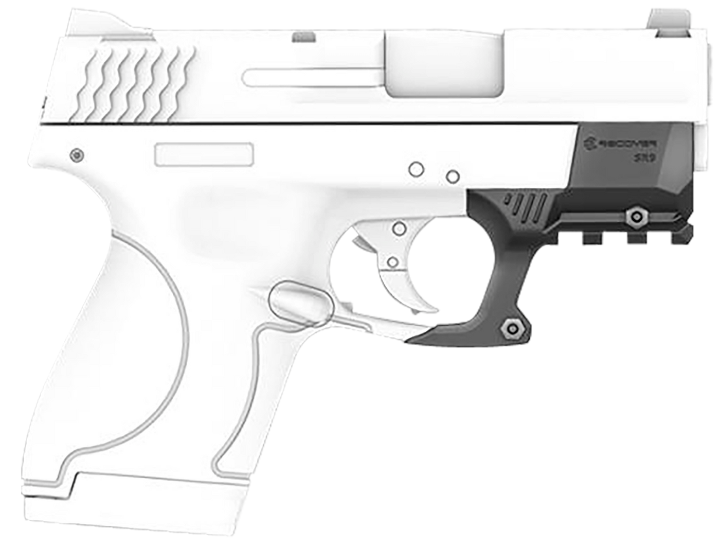 Recover Innovations Inc Rail Adapter, Rec Shr9-01    M&p Shield S&w Compact Pict Rail