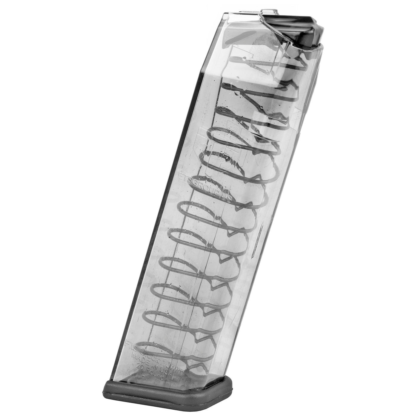 Ets Magazine For Glock 10mm - 20rd Trans Fits 20/29/40