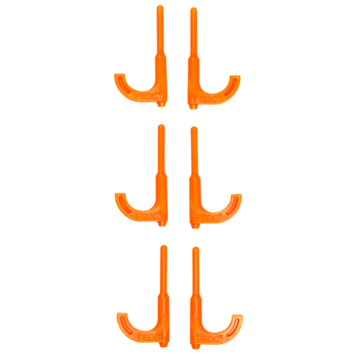 Fsdc Loaded Chamber Indicator - Safety Flags Orange Rifle 6pk