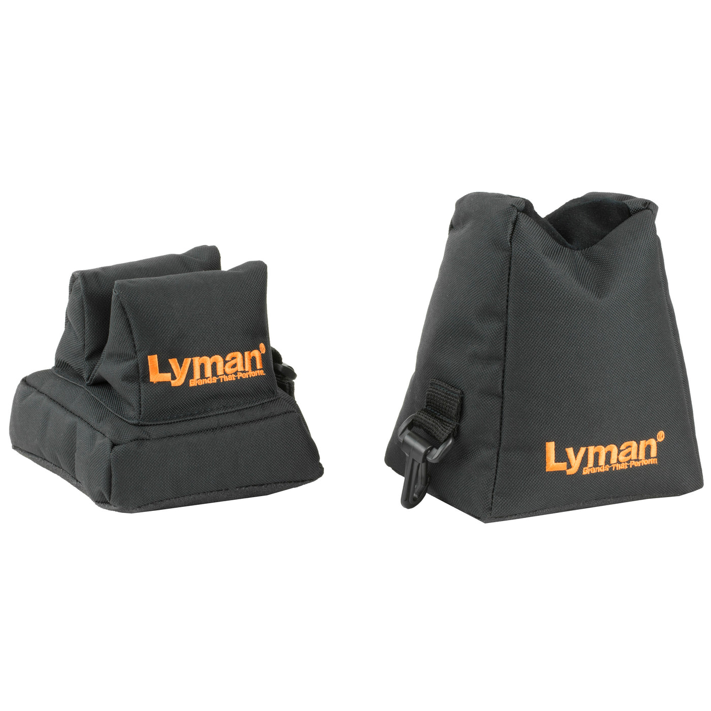 Lyman Crosshair Shooting Bag - Combo Front & Rear Black Nylon