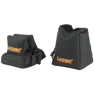 Lyman Crosshair Shooting Bag - Combo Front & Rear Black Nylon