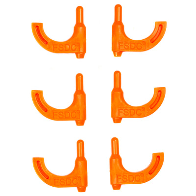 Fsdc Loaded Chamber Indicator - Safety Flags Orange Pistol 6pk