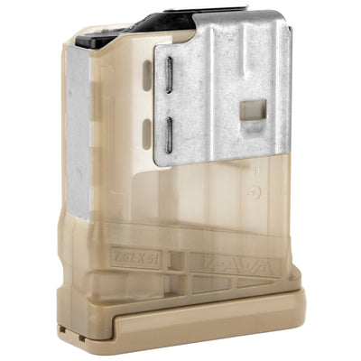 Lancer Magazine L7awm Sr-25 - 7.62x51 10rd Translucent Fde
