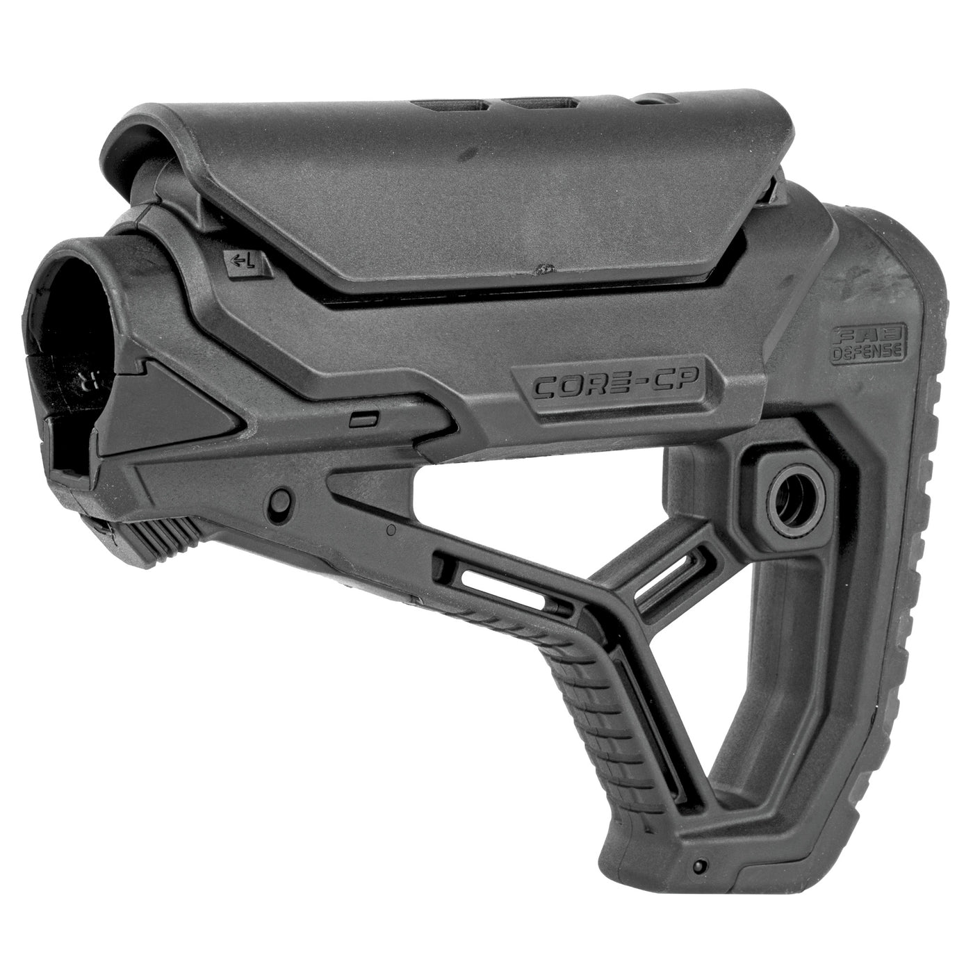 Fab Def Ar15 Stock W/cheek Rest Blk